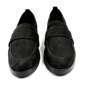 Rockport Women's Ramone Casual Slip-On Almond Toe Loafers Size 6.5W Black NWT